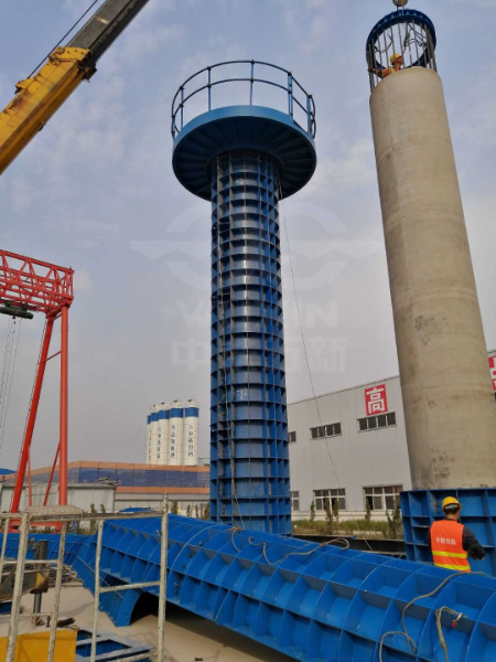 中鐵四局七公司京臺高速預制墩柱